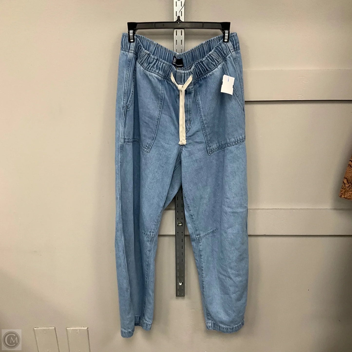 Jeans Wide Leg By Gap In Blue, Size: M