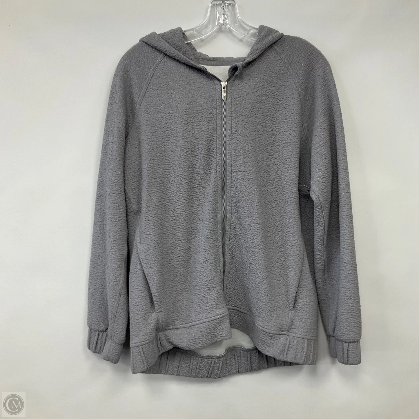 Athletic Jacket By Lululemon In Grey, Size: M