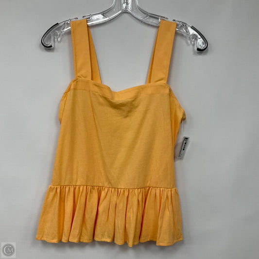 Top Sleeveless By Loft In Orange, Size: S