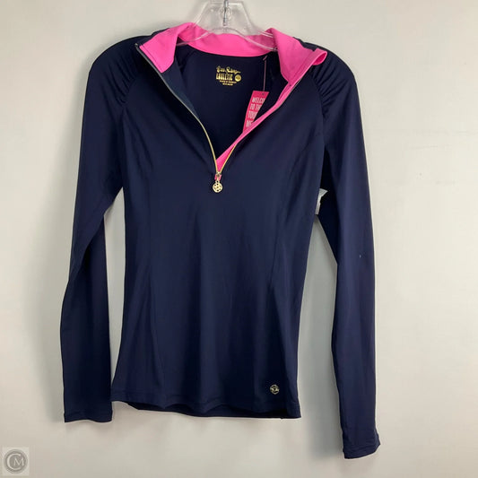 Top Long Sleeve Designer By Lilly Pulitzer In Navy, Size: Xs