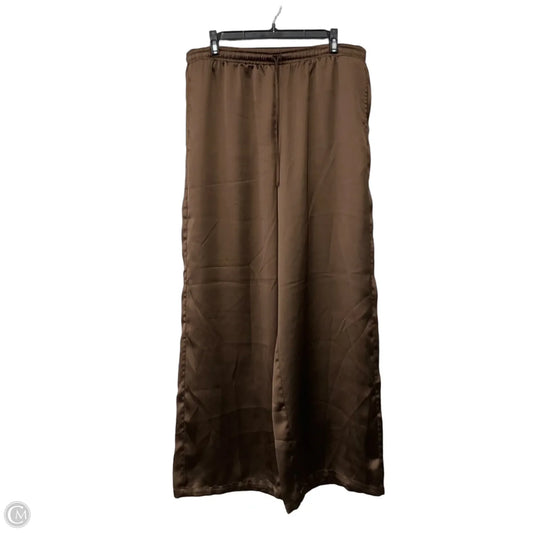 Pants Wide Leg By Max Studio In Brown, Size: Xl