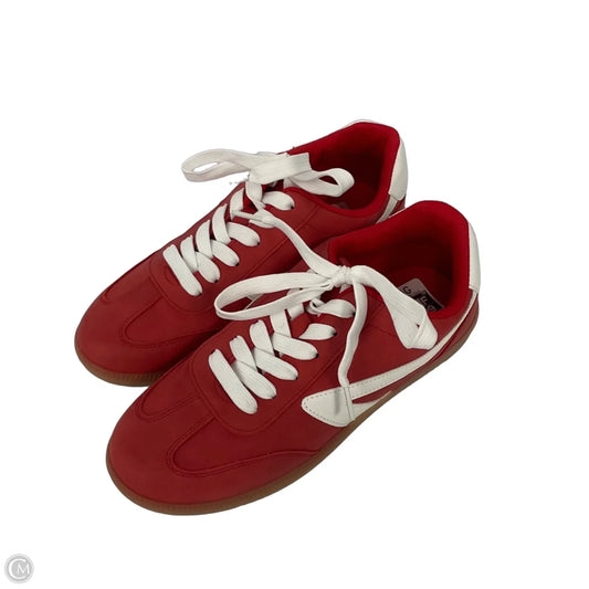 Shoes Sneakers By Dolce Vita In Red & White, Size: 6.5