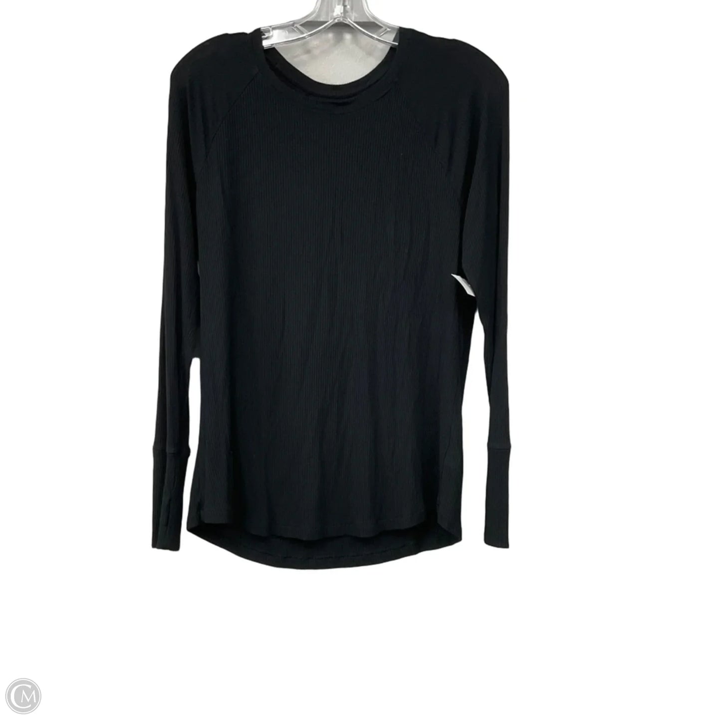 Top Long Sleeve Basic By Offline In Black, Size: L