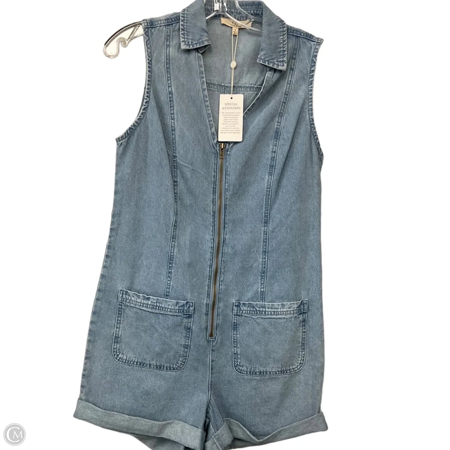Romper By Chelsea And Violet In Blue Denim, Size: S