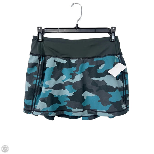 Athletic Skort By Lululemon In Camouflage Print, Size: 2