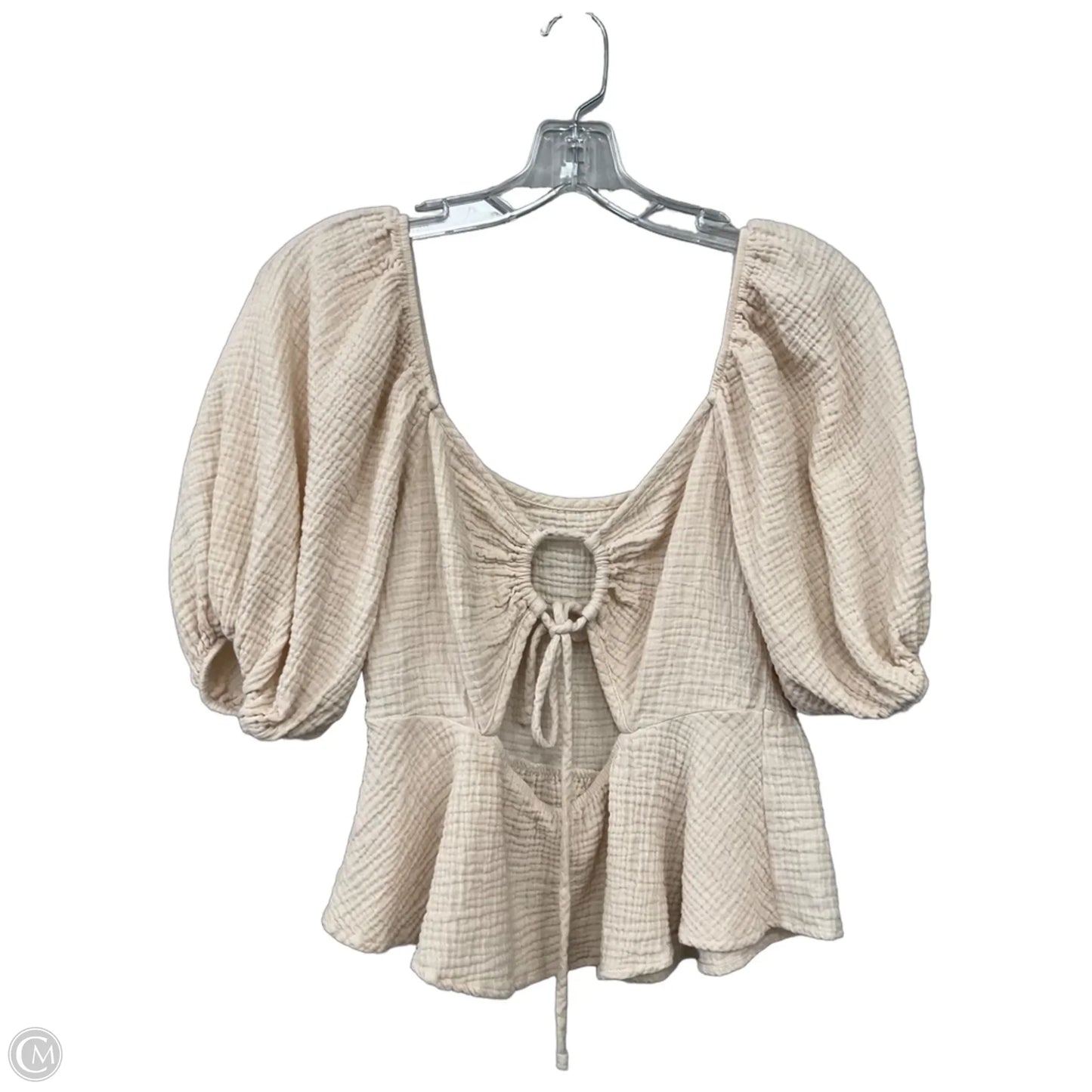 Top 3/4 Sleeve By Altard State In Cream, Size: L