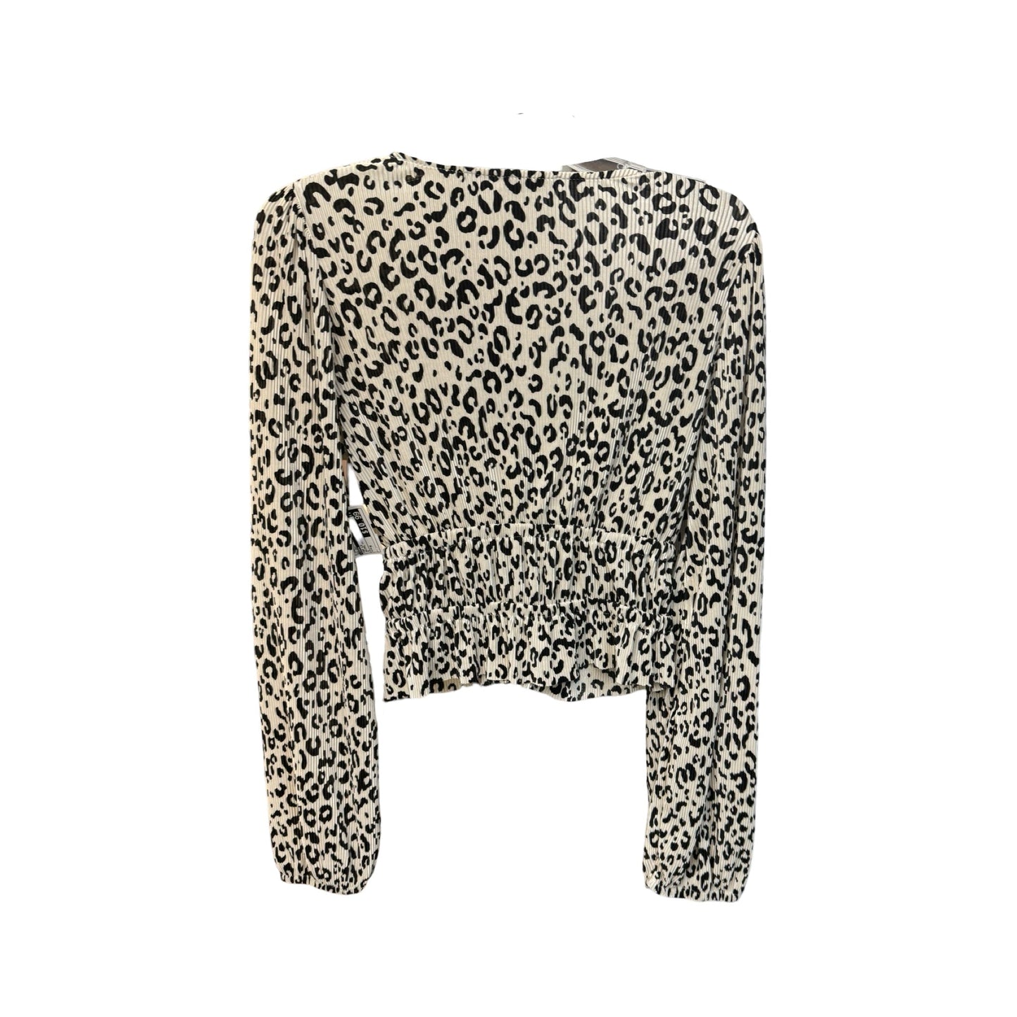 Animal Print Top Long Sleeve Zara, Size M