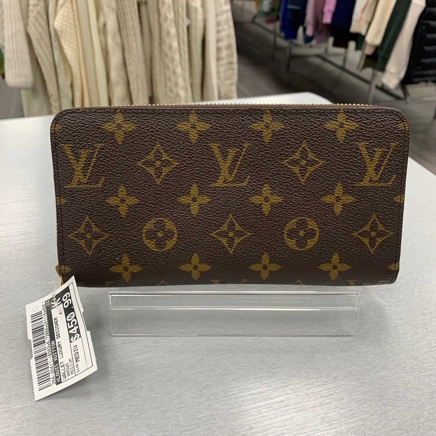 Zippy Wallet Luxury Designer By Louis Vuitton, Size: Medium