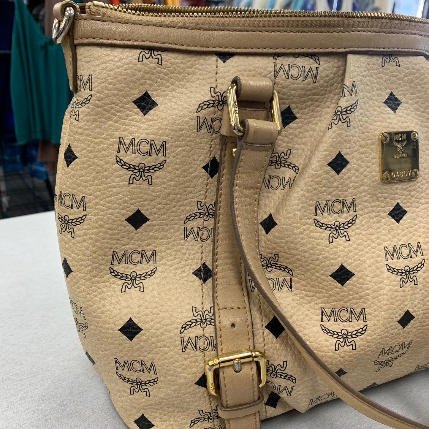 Crossbody Luxury Designer By Mcm, Size: Medium