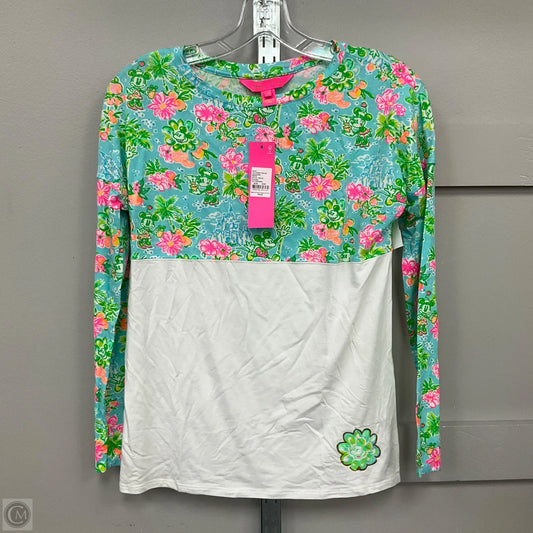 Top Long Sleeve Designer By Disney x Lilly Pulitzer In Floral Print, Size: Xxs
