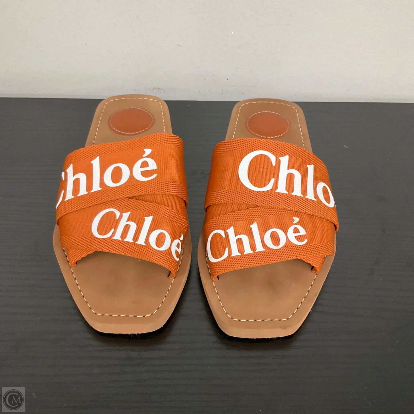 Sandals Luxury Designer By Chloe In Brown, Size: 6