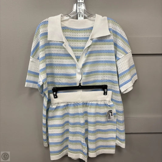 Lounge Set Shorts By Cmf In Striped Pattern, Size: S