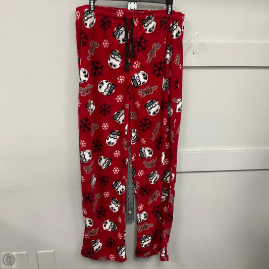 Pajama Pants By Clothes Mentor In Red, Size: L