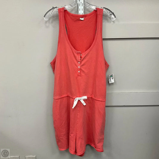 Romper By Aerie In Coral, Size: Xl