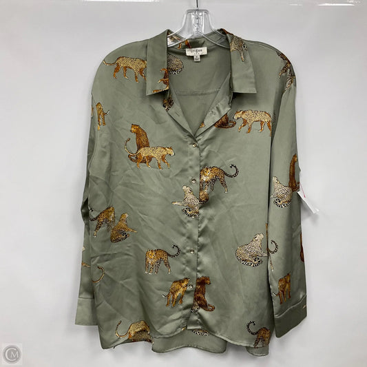 Blouse Long Sleeve By Umgee In Animal Print, Size: M