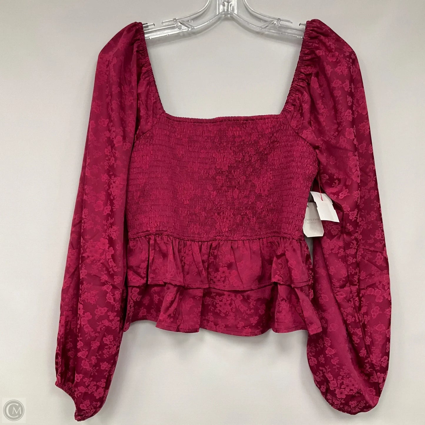 Top Long Sleeve By Altard State In Pink, Size: S