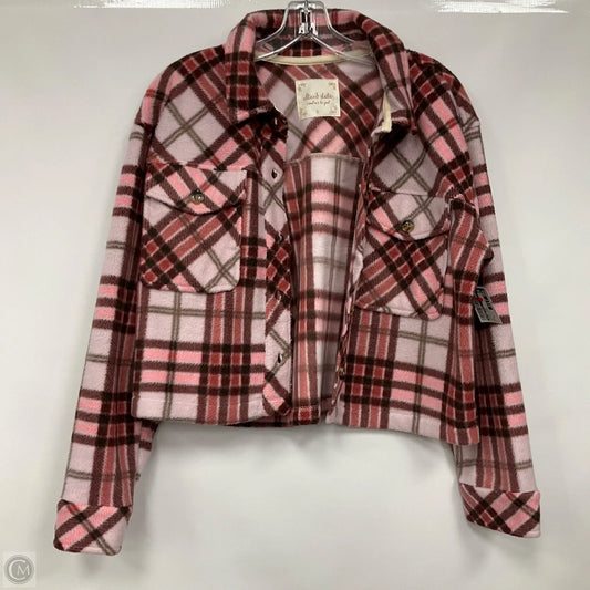 Jacket Shirt By Altard State In Plaid Pattern, Size: S