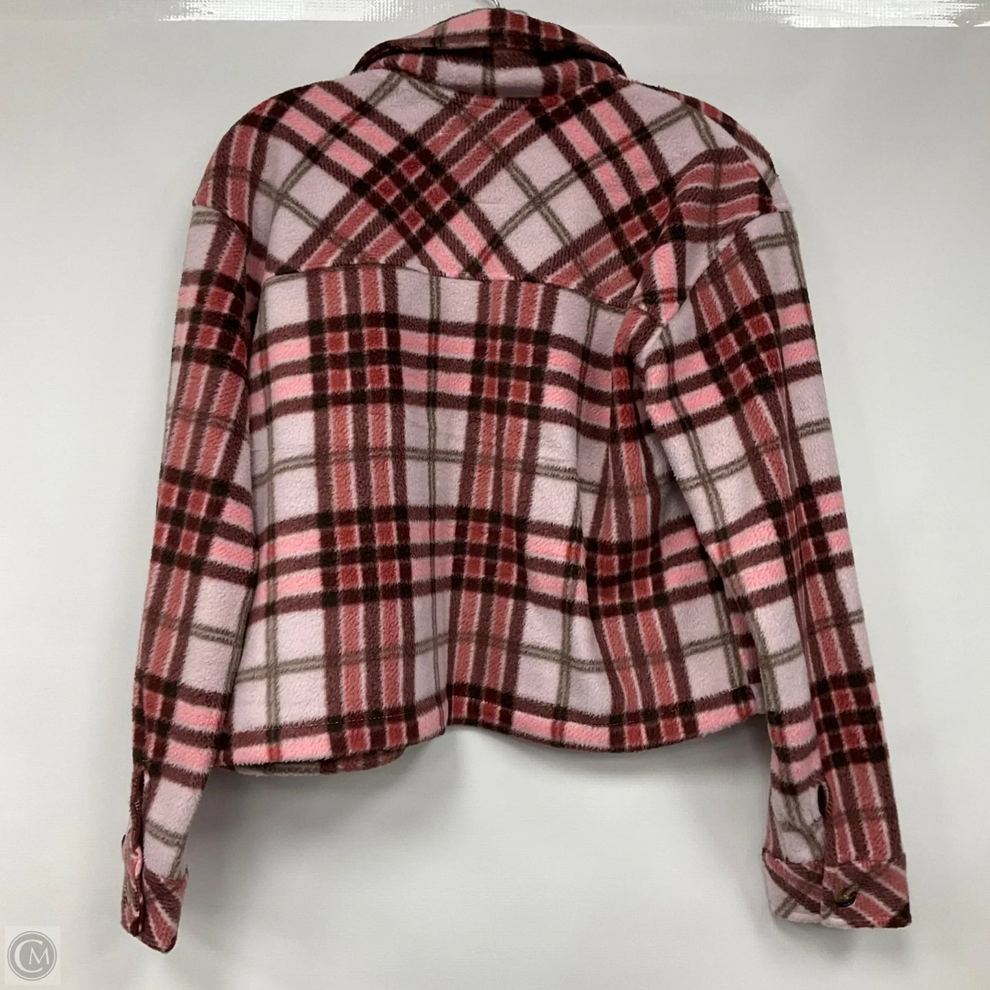 Jacket Shirt By Altard State In Plaid Pattern, Size: S