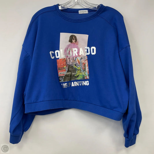 Sweatshirt Crewneck By Story Prada In Blue, Size: L