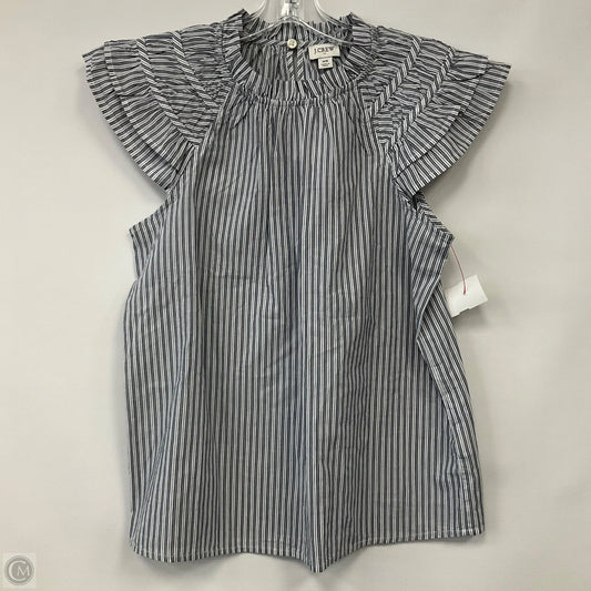 Top Short Sleeve By J. Crew In Striped Pattern, Size: Xs