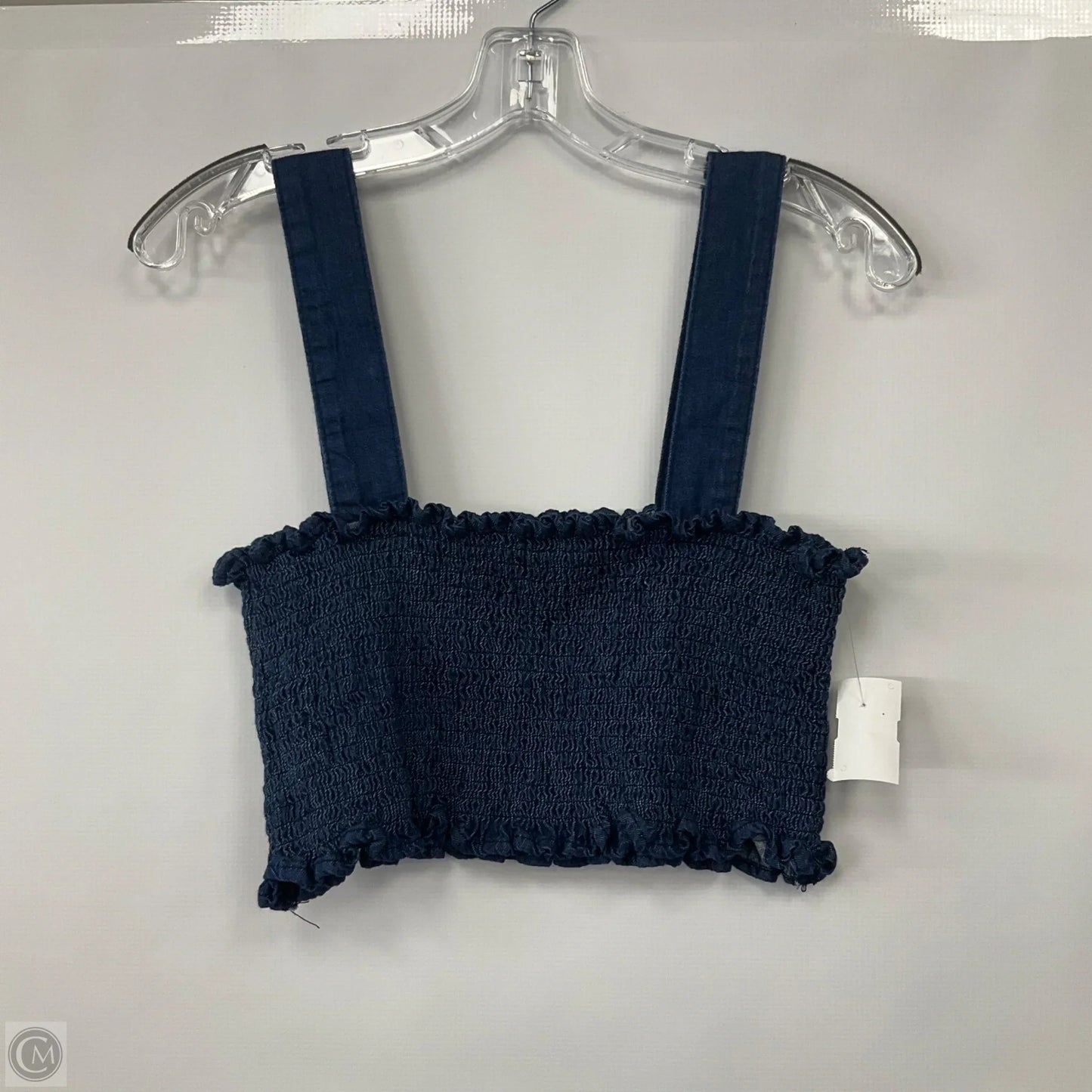 Top Sleeveless By Urban Outfitters In Blue Denim, Size: L