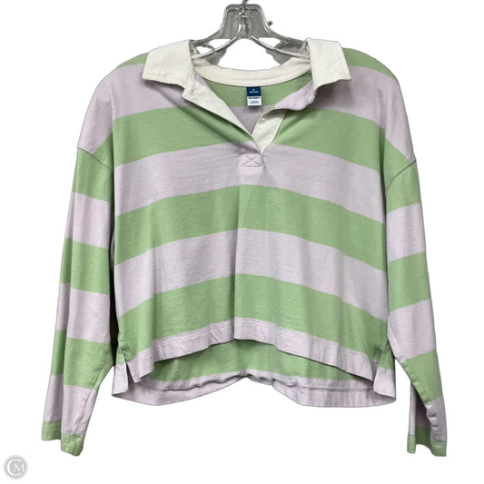 Top Long Sleeve By Old Navy In Multi-colored, Size: Mp