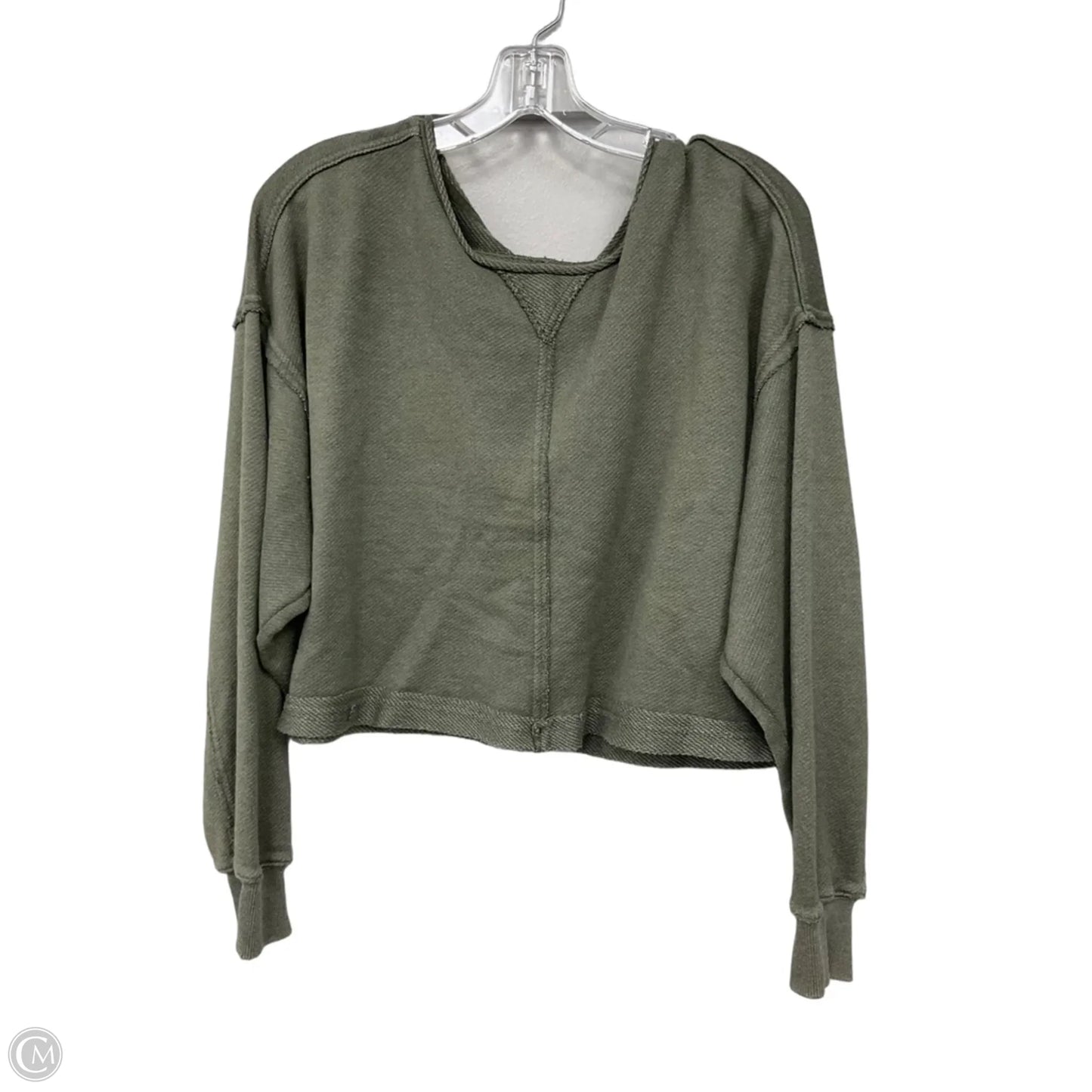 Top Long Sleeve By Aerie In Green, Size: M