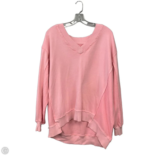 Top Long Sleeve By Aerie In Pink, Size: S