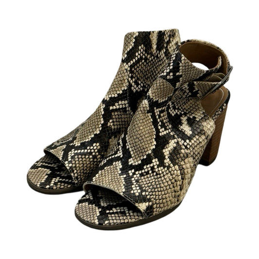 Snakeskin Print Sandals Heels Block Vionic, Size 7.5