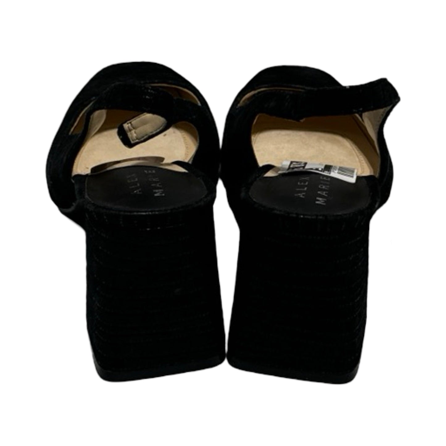 Black Shoes Heels Block Alex Marie, Size 6