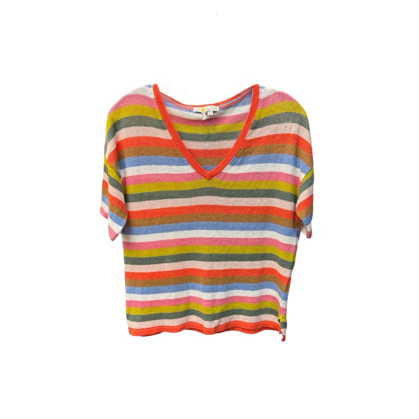 Top Short Sleeve By Boden In Multi-colored, Size: 2