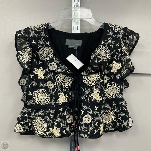 Top Short Sleeve By Anthropologie In Black, Size: Xs