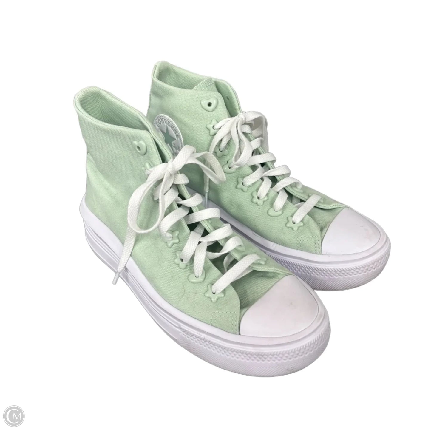 Shoes Sneakers By Converse In Green, Size: 8