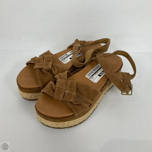 Sandals Designer By Ugg In Brown, Size: 7.5
