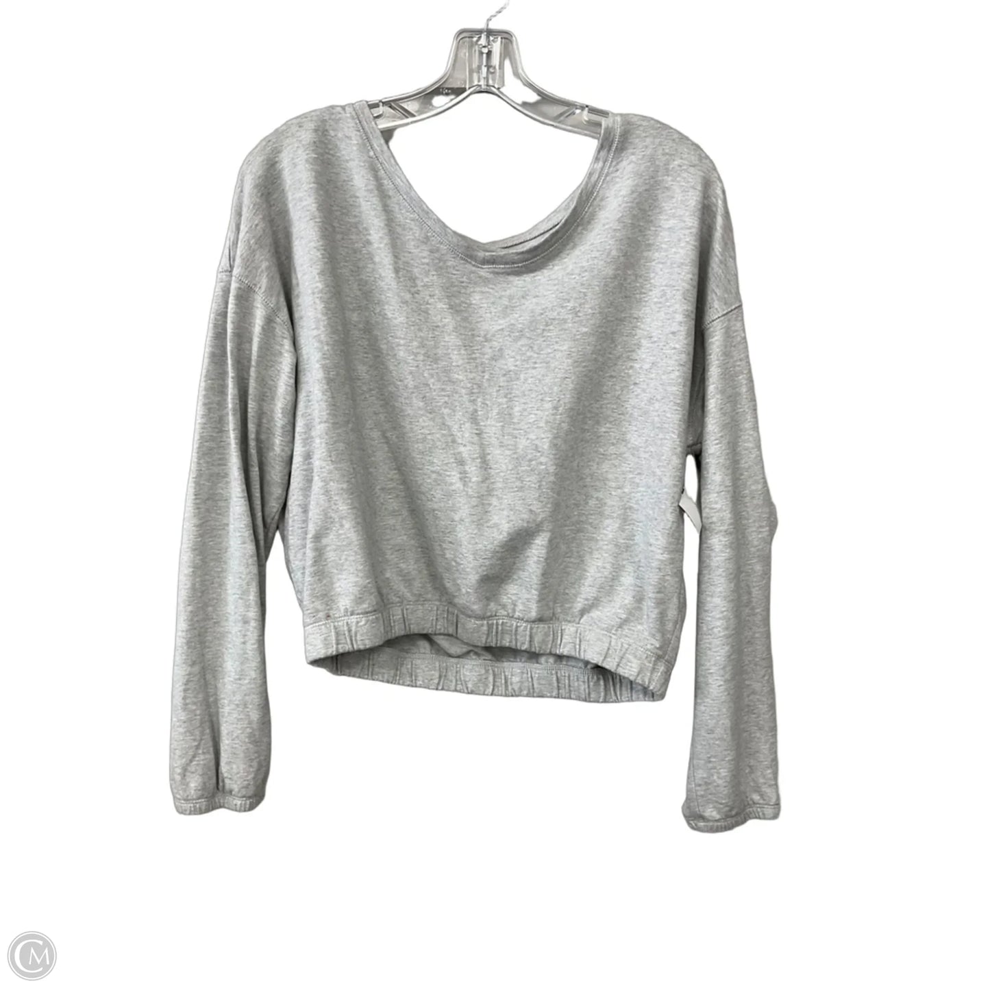 Top Long Sleeve Basic By Aerie In Grey, Size: S