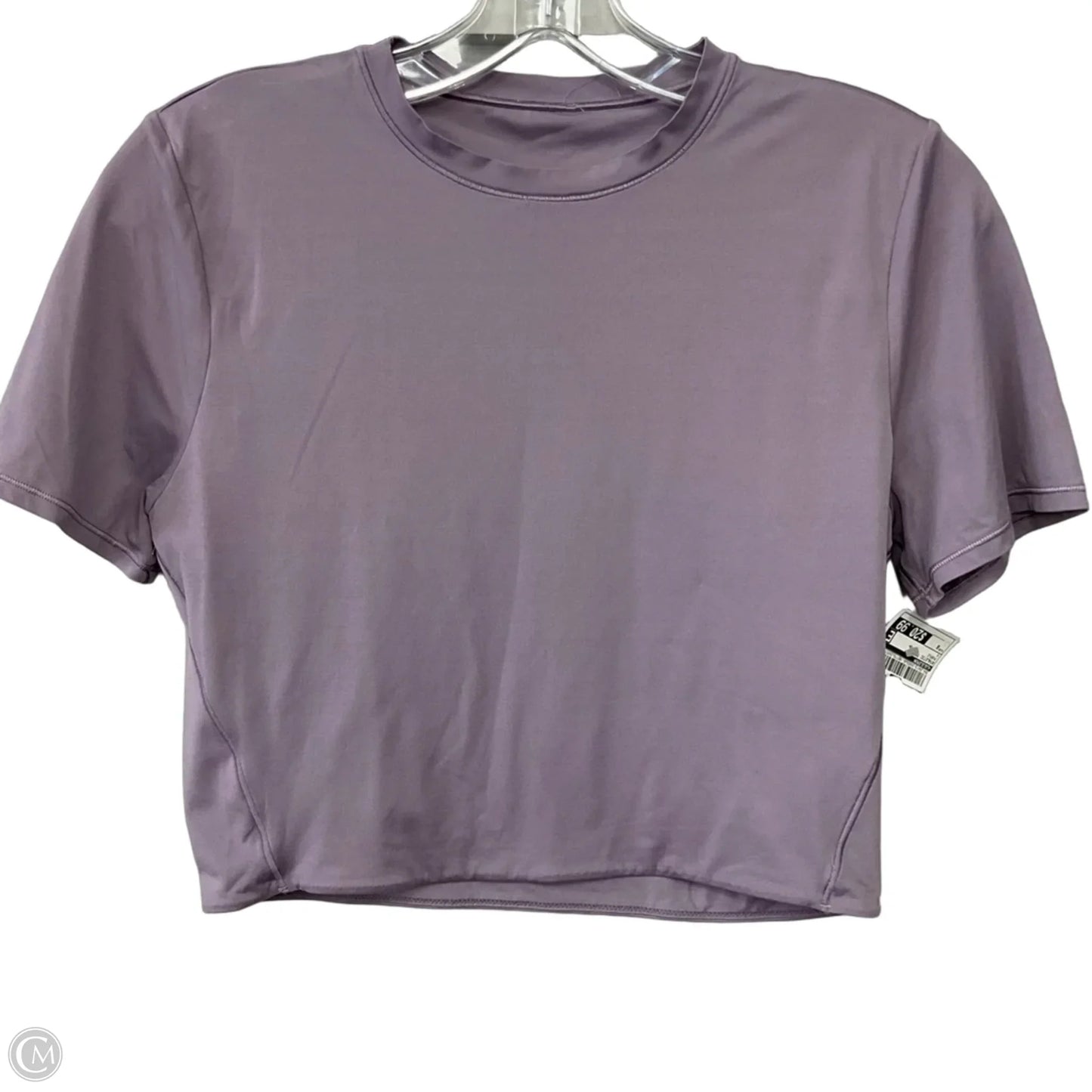 Athletic Top Short Sleeve By Lululemon In Purple, Size: 6