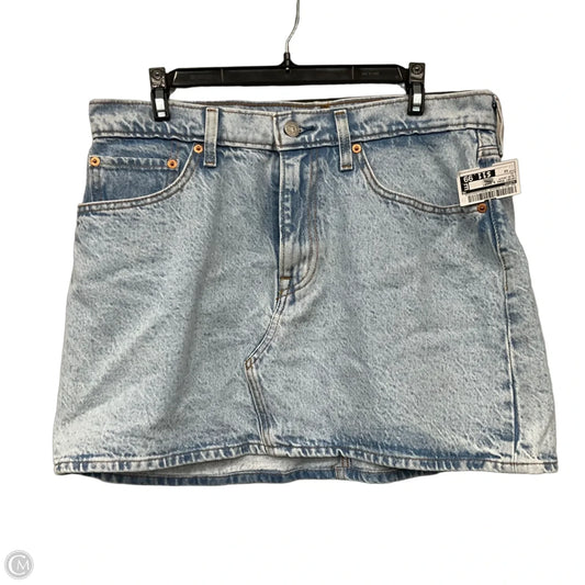 Skirt Mini & Short By Levis In Blue Denim, Size: 12