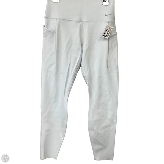 Athletic Leggings By Nike Apparel In Blue, Size: L