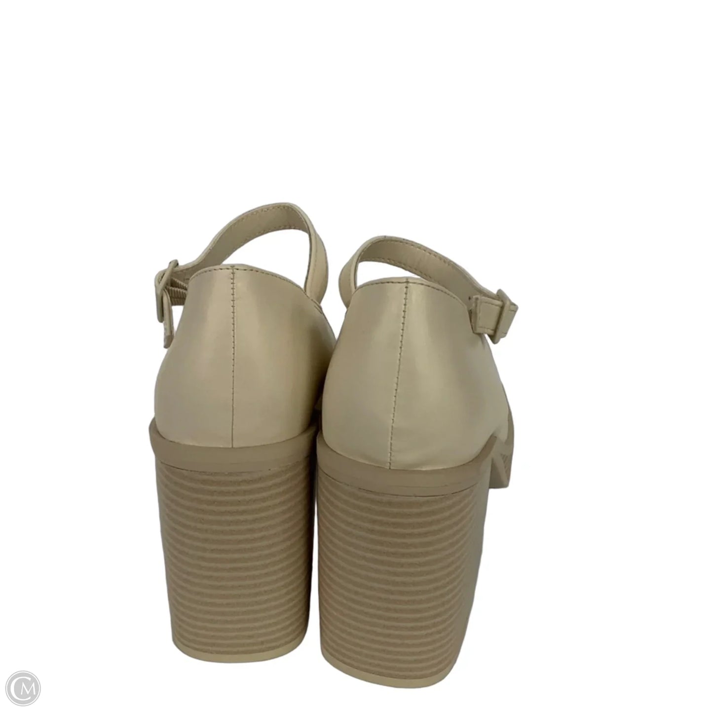 Shoes Heels Block By Mia In Cream, Size: 7.5