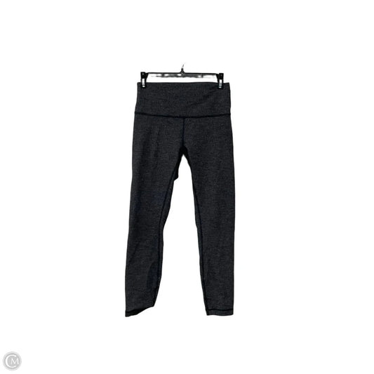 Athletic Leggings By Lululemon In Grey, Size: 8