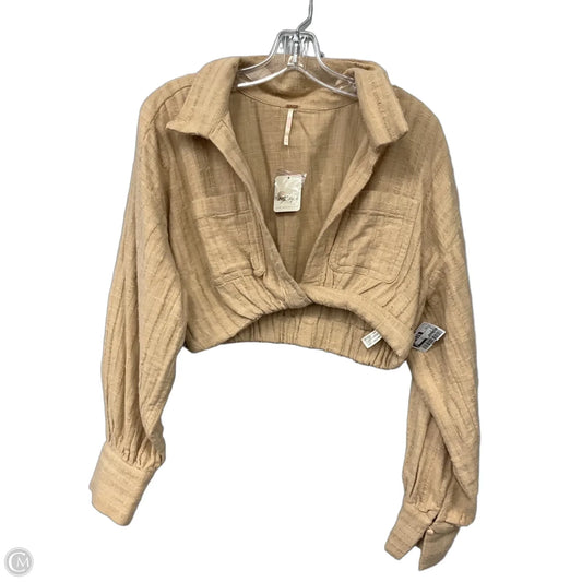Top Long Sleeve By Free People In Tan, Size: Xs