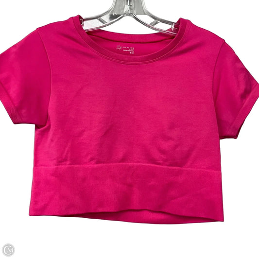Athletic Top Short Sleeve By Aerie In Pink, Size: M