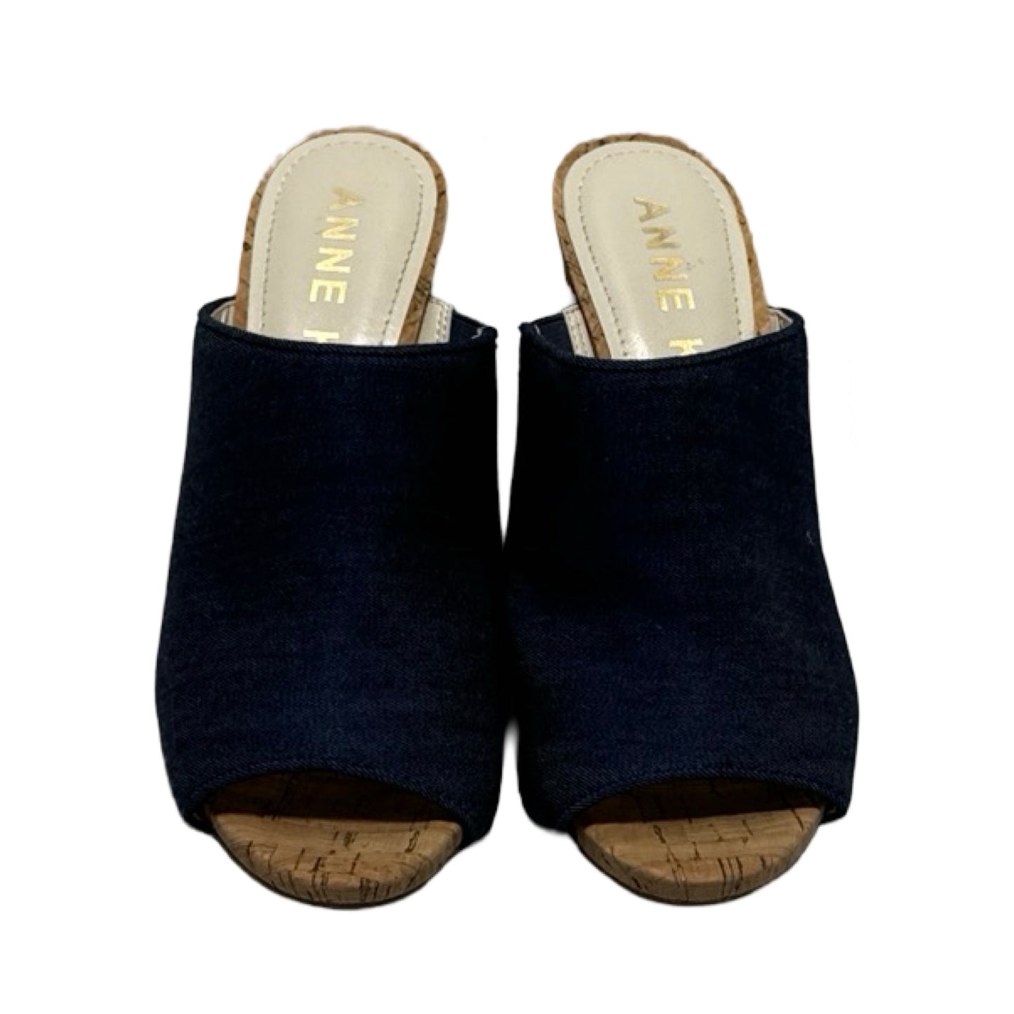 Denim Shoes Heels Block Anne Klein, Size 7