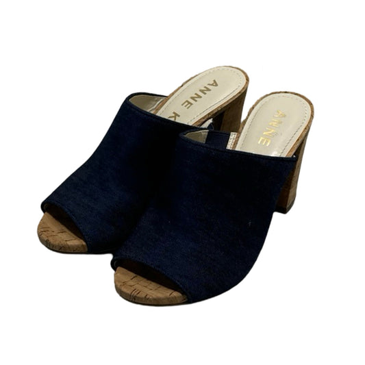 Denim Shoes Heels Block Anne Klein, Size 7