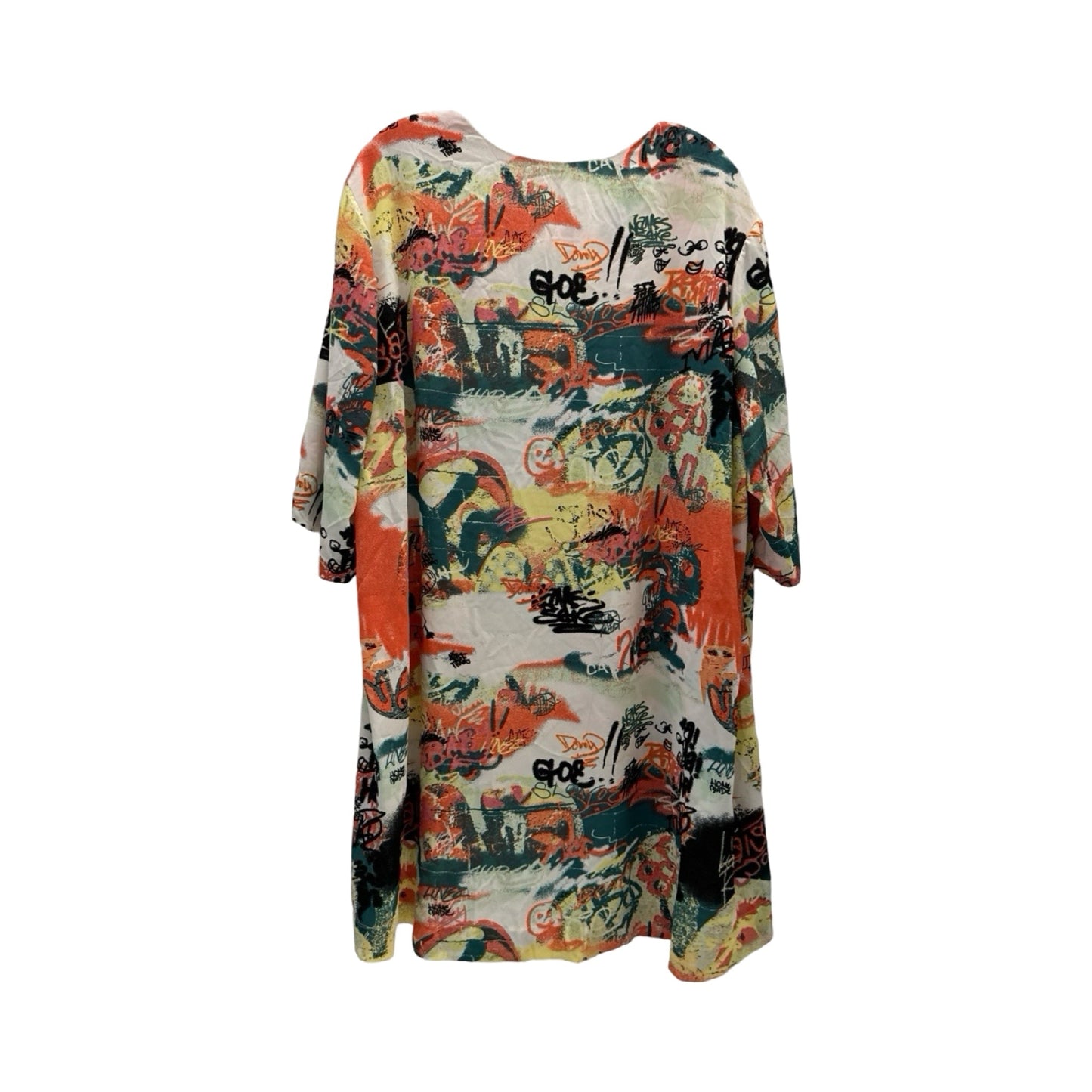 Multi-colored Blouse Short Sleeve Melissa Mccarthy, Size 3x