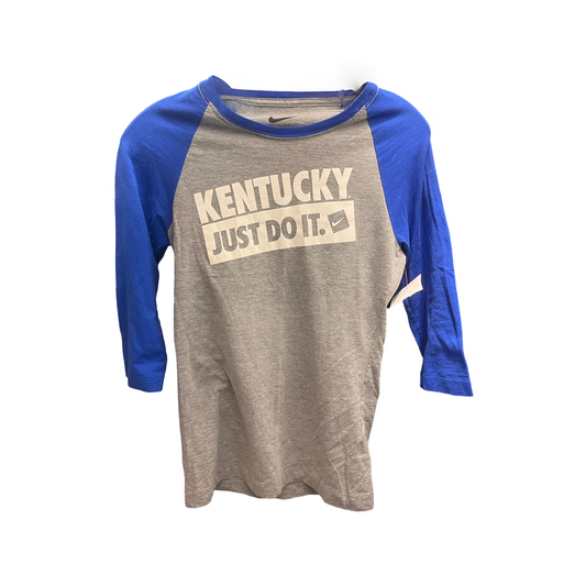 University of Kentucky Grey Top 3/4 Sleeve Nike Apparel, Size S