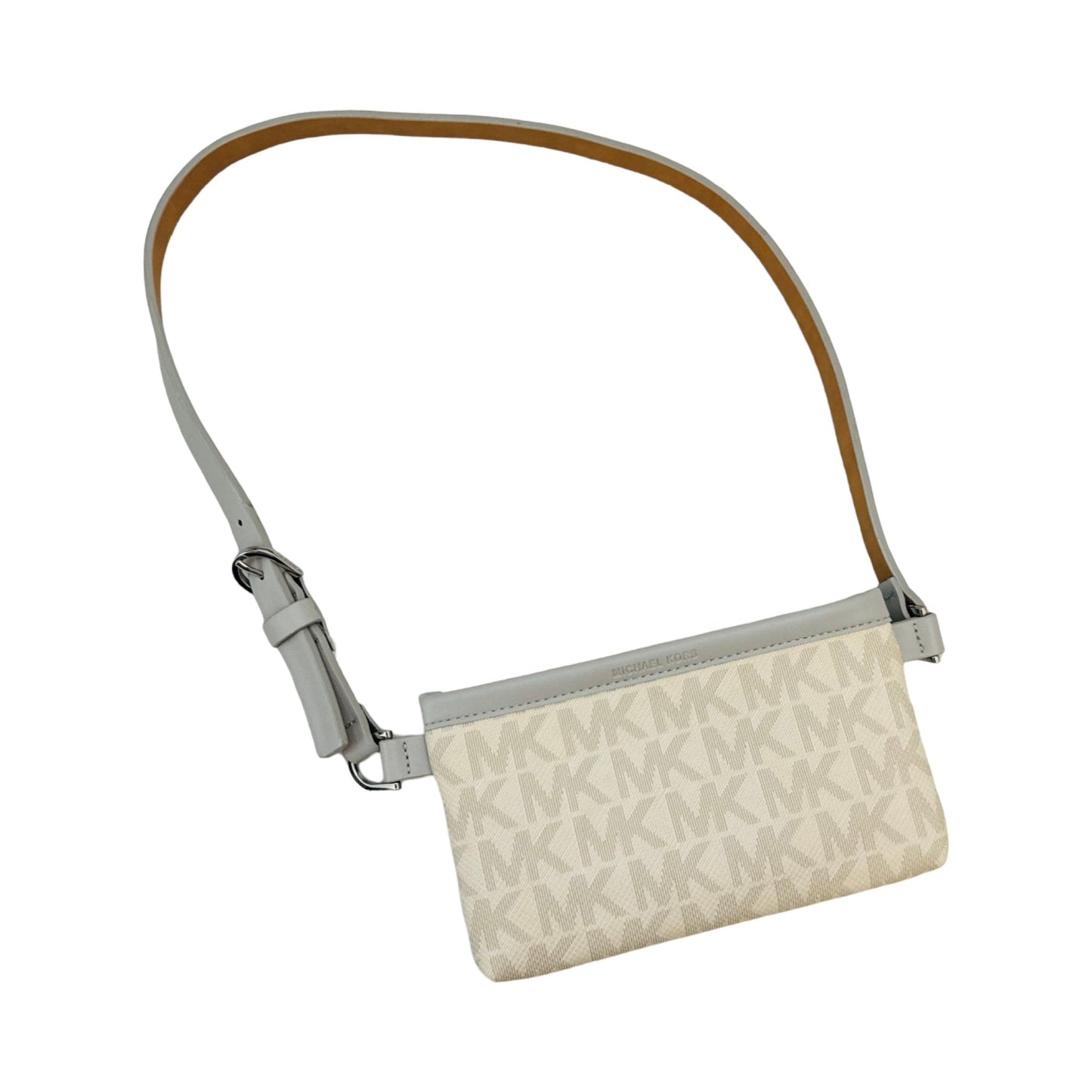 Cream & Grey Belt Bag Designer Michael Kors, Size Small