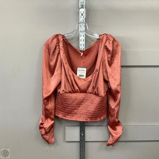 Blouse Long Sleeve By We The Free In Orange, Size: M