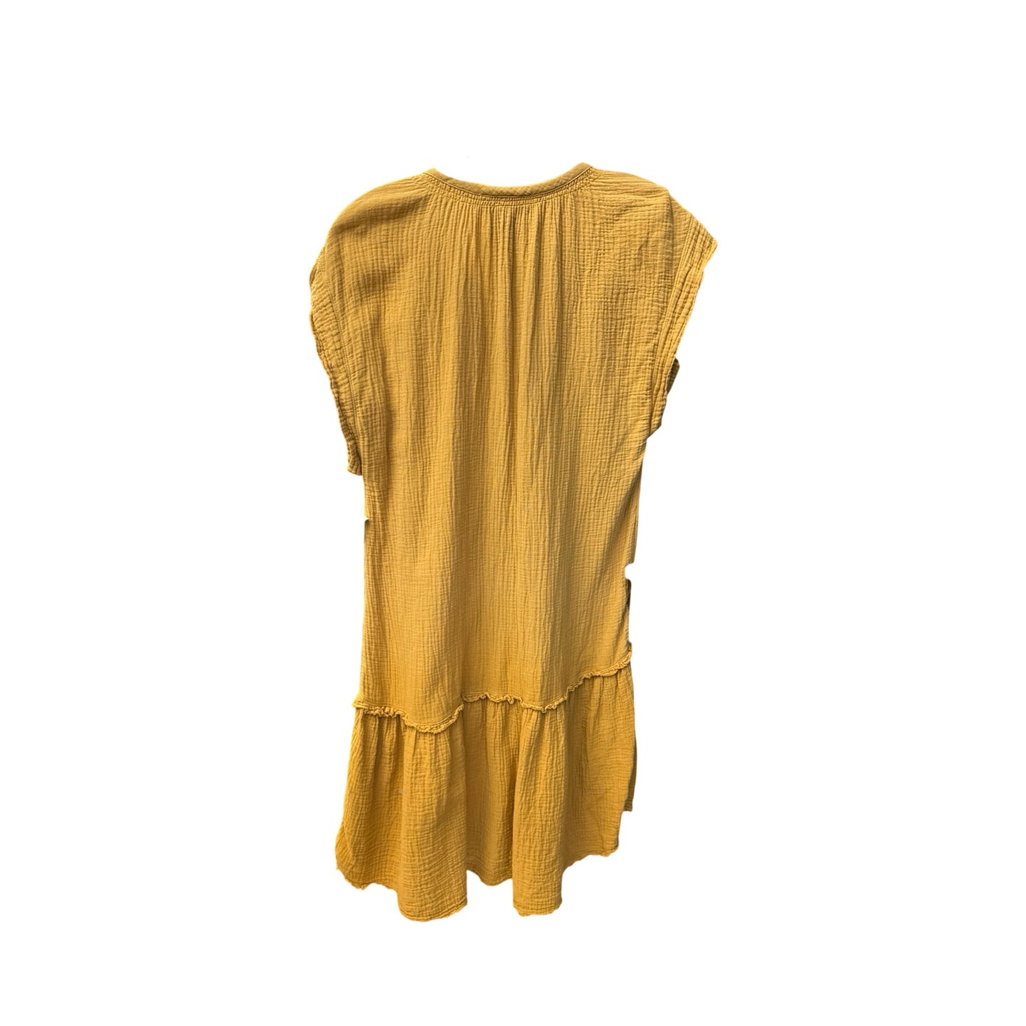 Dress Casual Midi By Anthropologie In Yellow, Size: Xs