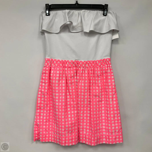 Dress Designer By Lilly Pulitzer In Pink & White, Size: Xs